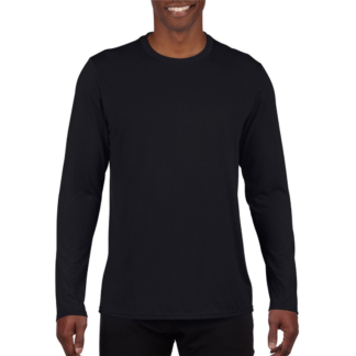 Gildan Adult Performance Long Sleeve T-shirt Mens Black