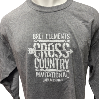 Vintage 2016 Bret Clements Gray Long Sleeve T-Shirt