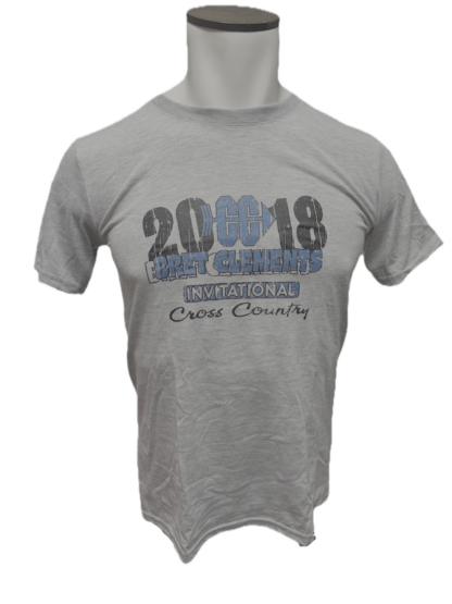 Vintage 2018 Bret Clements Gray Short Sleeve T-Shirt