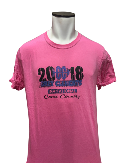 Vintage 2018 Bret Clements Pink Short Sleeve T-Shirt