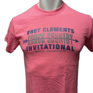 Vintage 2021 Bret Clements Safety Pink Short Sleeve T-Shirt