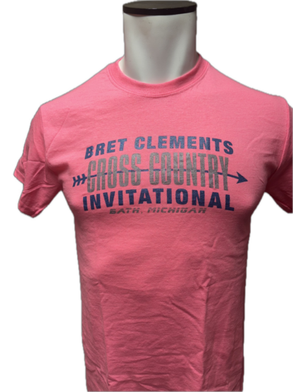 Vintage 2021 Bret Clements Safety Pink Short Sleeve T-Shirt