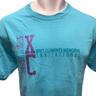 Vintage 2022 Bret Clements Scuba Blue Short Sleeve T-Shirt