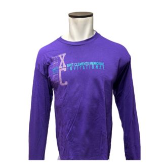 Vintage 2022 Bret Clements Purple Long Sleeve T-Shirt