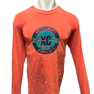 Vintage 2023 Bret Clements Orange Long Sleeve T-Shirt