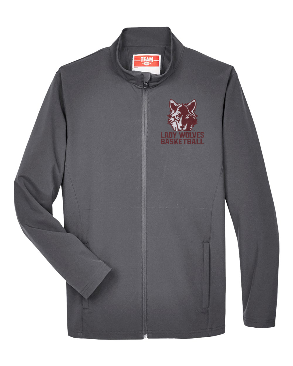Okemos Girls Basketball 25 Ladies Full Zip Jacket - Image 3